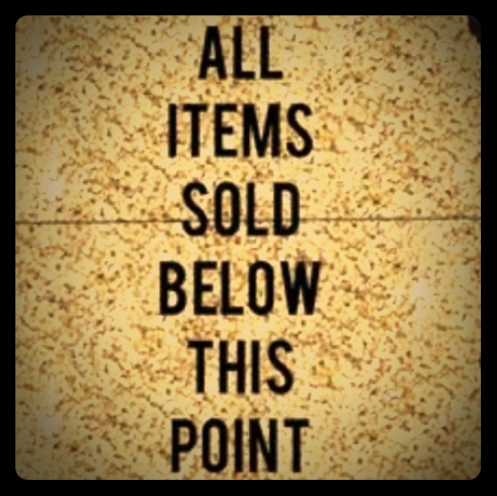 Sold beyond this point.